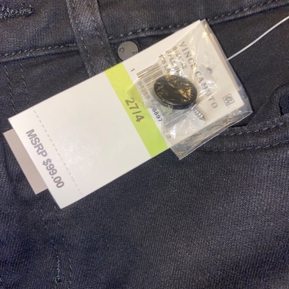 NWT Vince Camuto size 27/4 black denim ankle pants - Picture 4 of 10